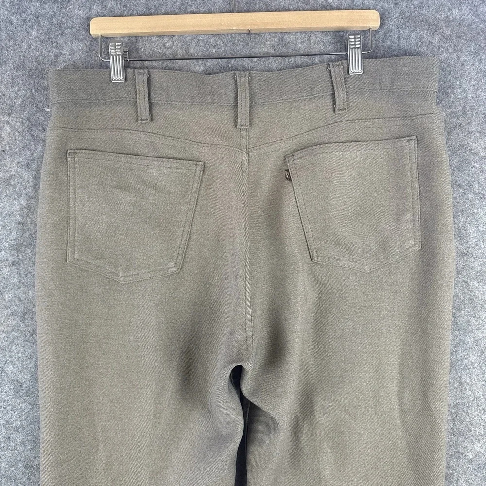 VTG 80s Levis Pants Mens 38x31 Beige 517 Sta Prest Talon Zip Ranchwear Bootcut